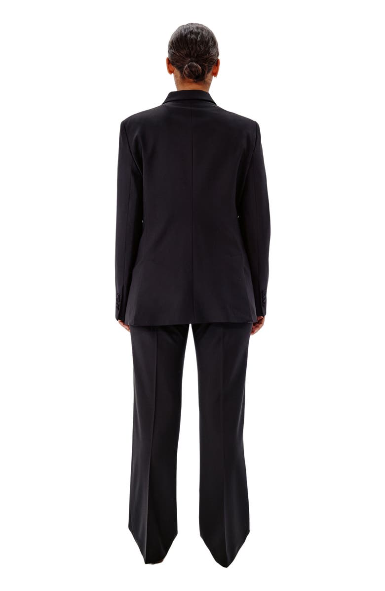 Another Tomorrow DOUBLE BREASTED JACKET, Alternate, color, Black