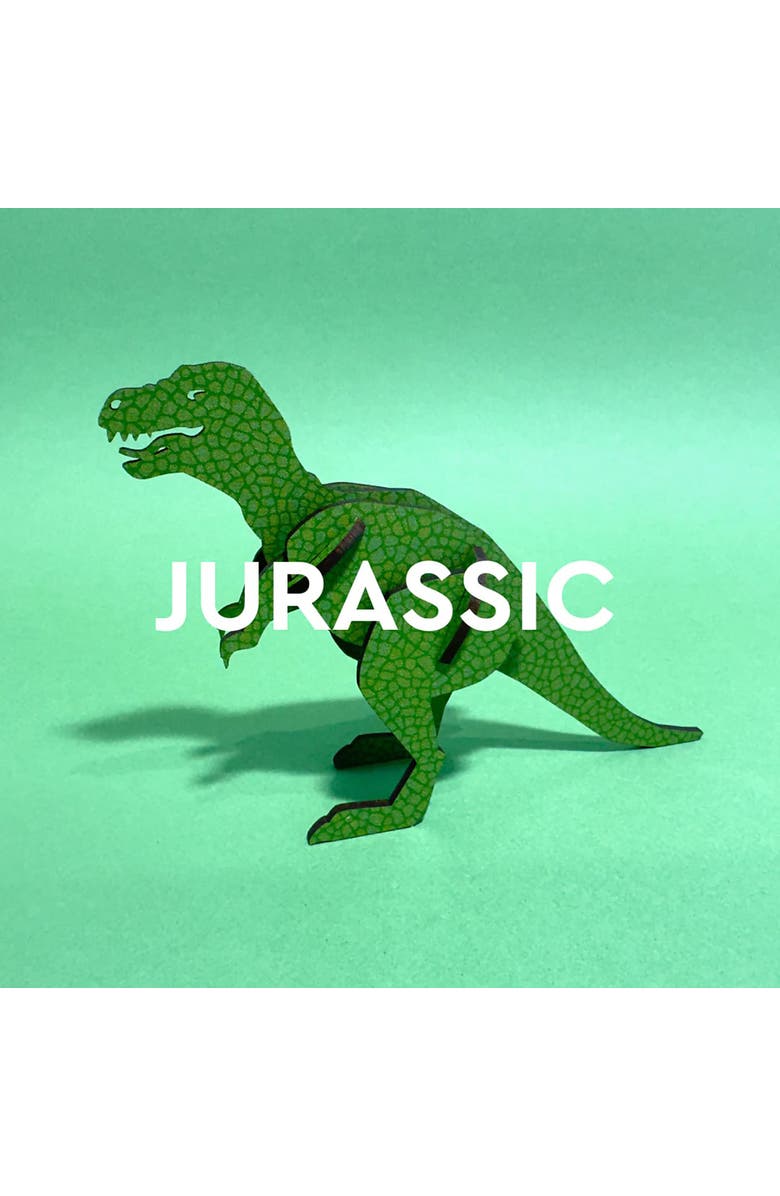 Little & Wood Woodlet Tyrannosaurus Rex, 3D Wooden Kit Ages 6+, Alternate, color, Multicolored