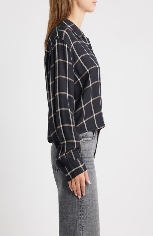 Rails Malin Windowpane Plaid Snap-up Shirt In Multi