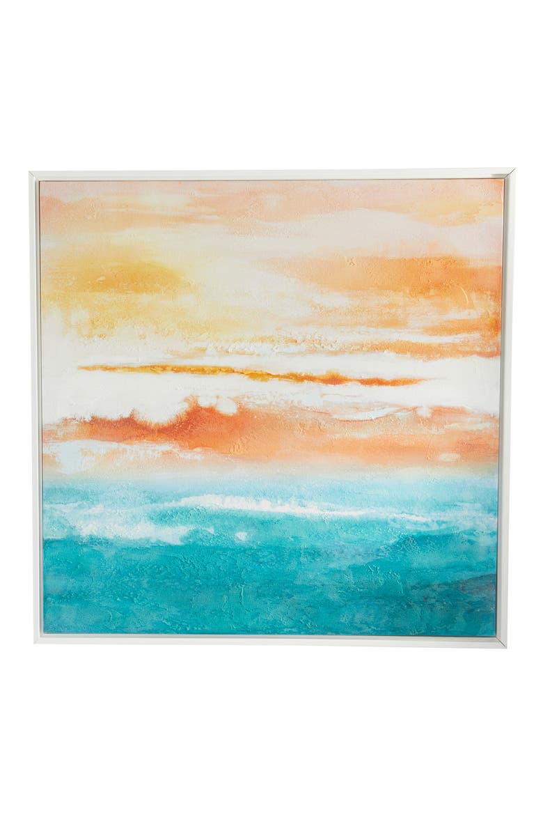 Canvas Framed Wall Art, Main, color, WHITE