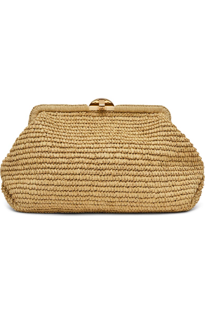 AIMEE Full Circle X-Large Clutch, Alternate, color, Raffia Floral