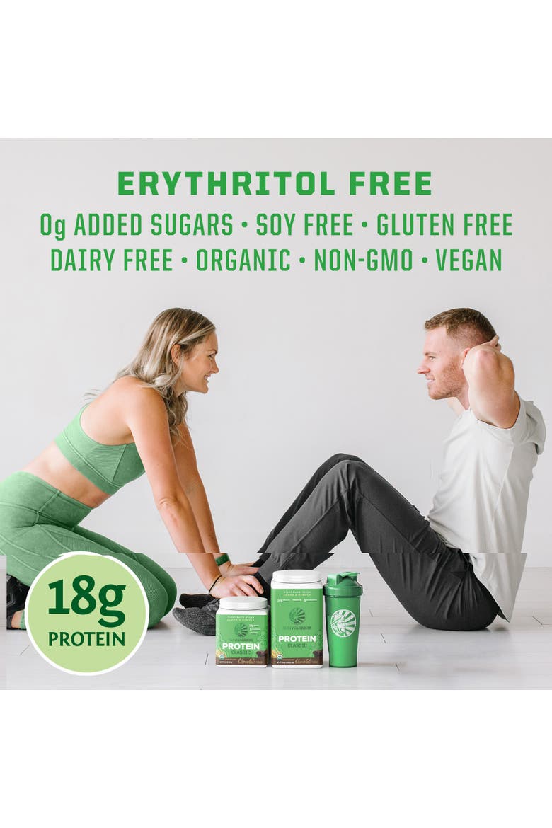 Classic Organic Protein Powder, Chocolate, 375g sq tub, Alternate, color, No Color