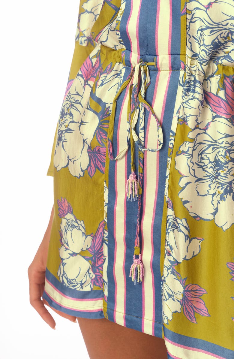 Maaji Olive Fiore Joypop Cover-Up Dress, Alternate, color, Green