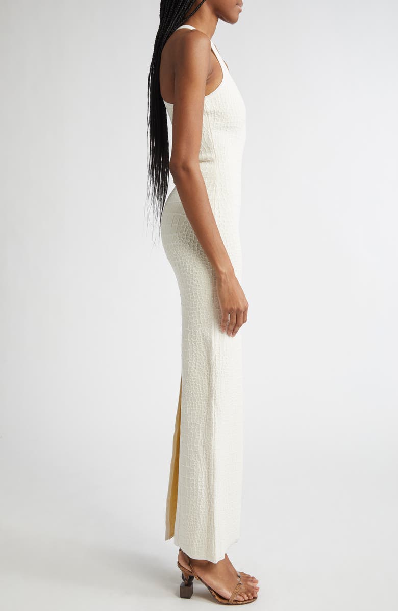 Jacquemus La Robe Scala Racerback Body-Con Tank Dress, Alternate, color, Off-White