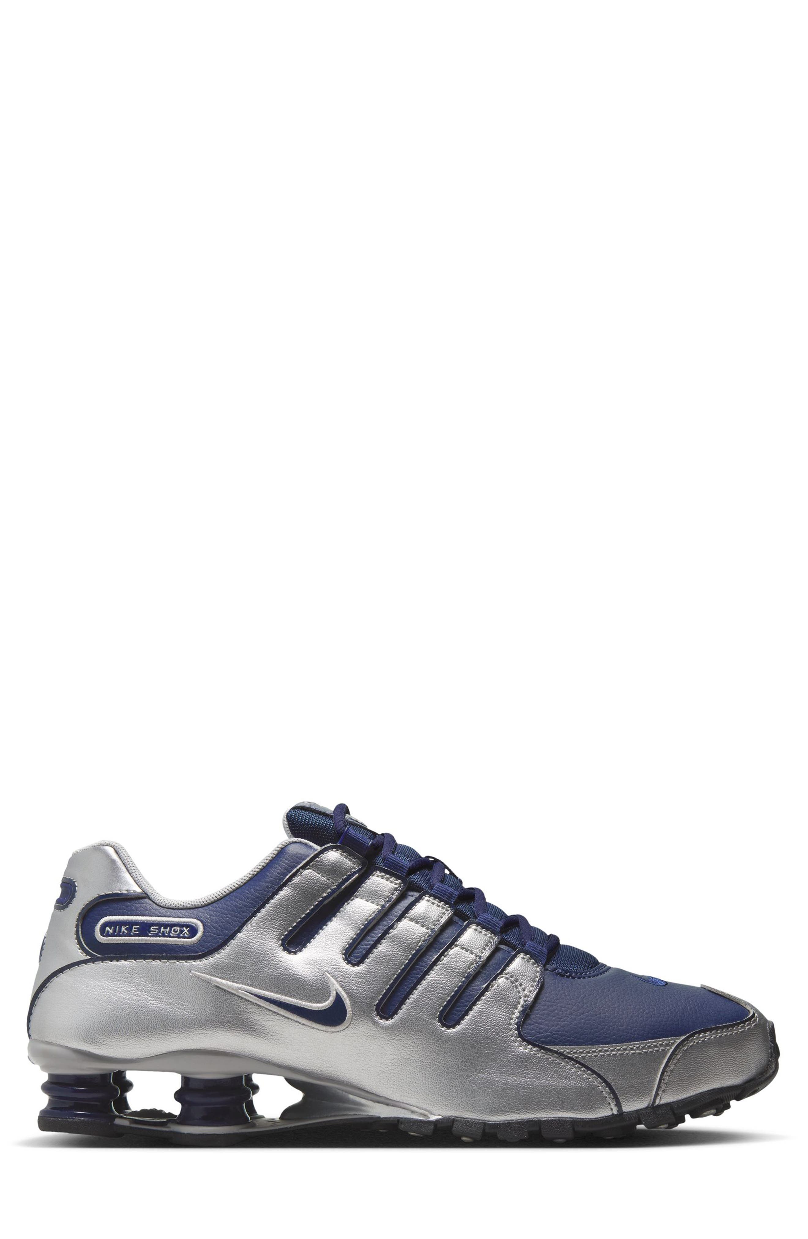 Shox NZ Sneaker, Alternate, color, MIDNIGHT NAVY/ BLACK