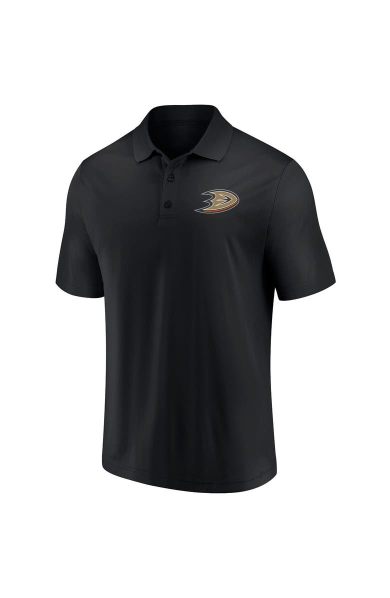 FANATICS Men's Fanatics Branded Black Anaheim Ducks Winning Streak Polo, Alternate, color, 