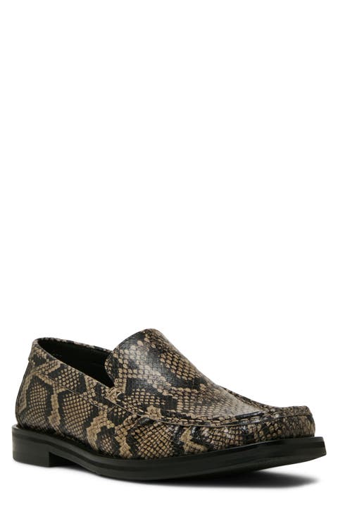 Chester Snake Embossed Leather Loafer