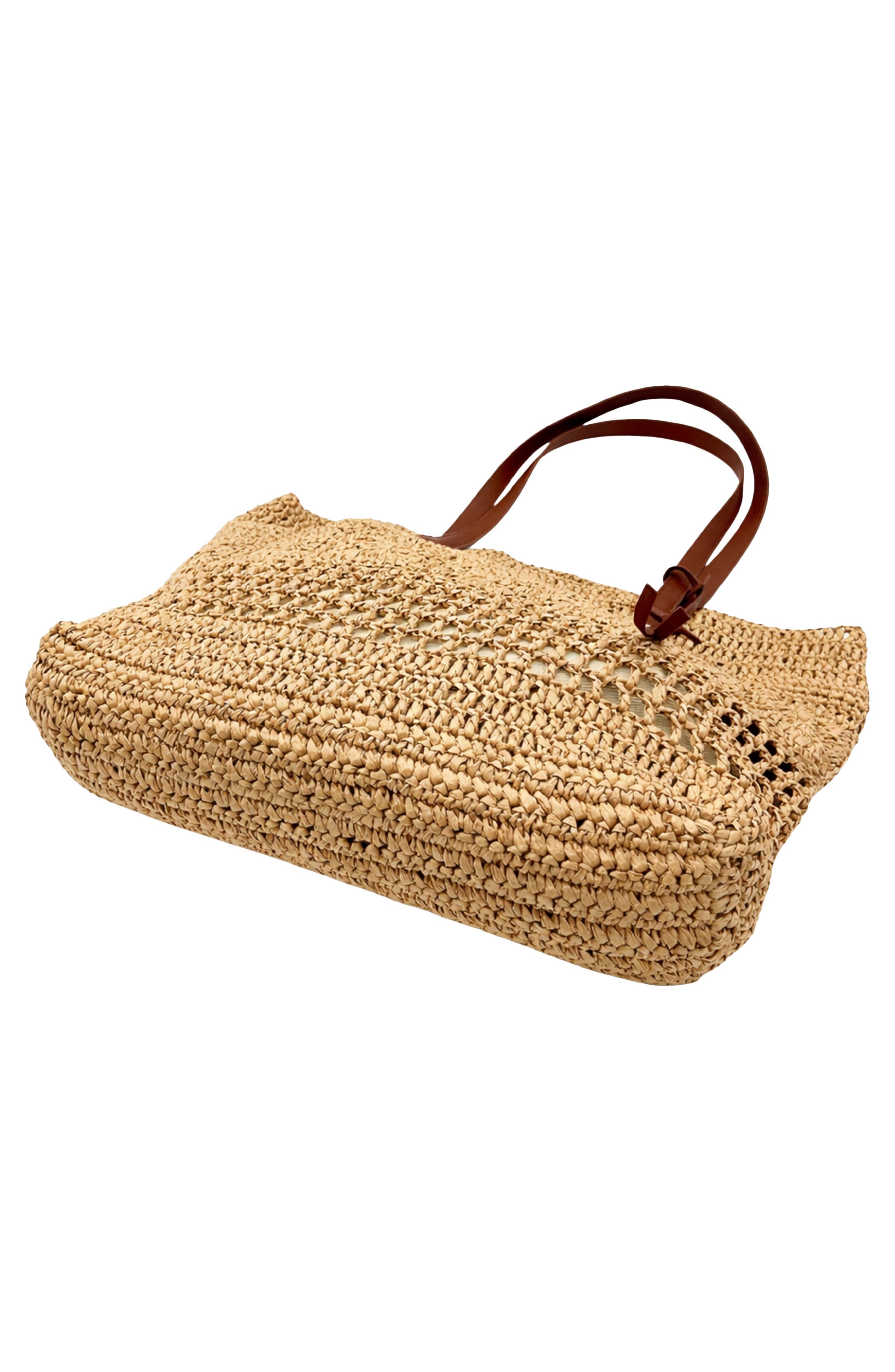 Oryany Margot Raffia Shopper Bag, Alternate, color, Natural
