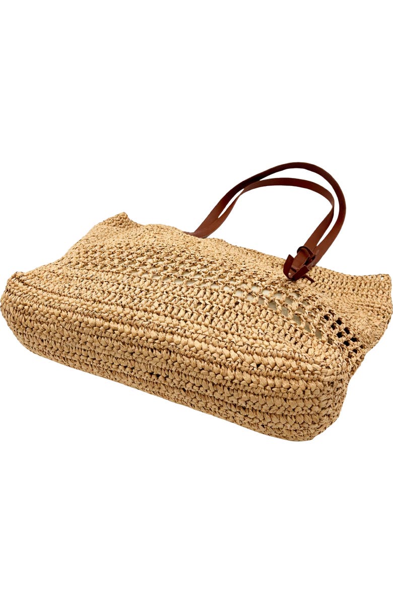 Oryany Margot Raffia Shopper Bag, Alternate, color, Natural