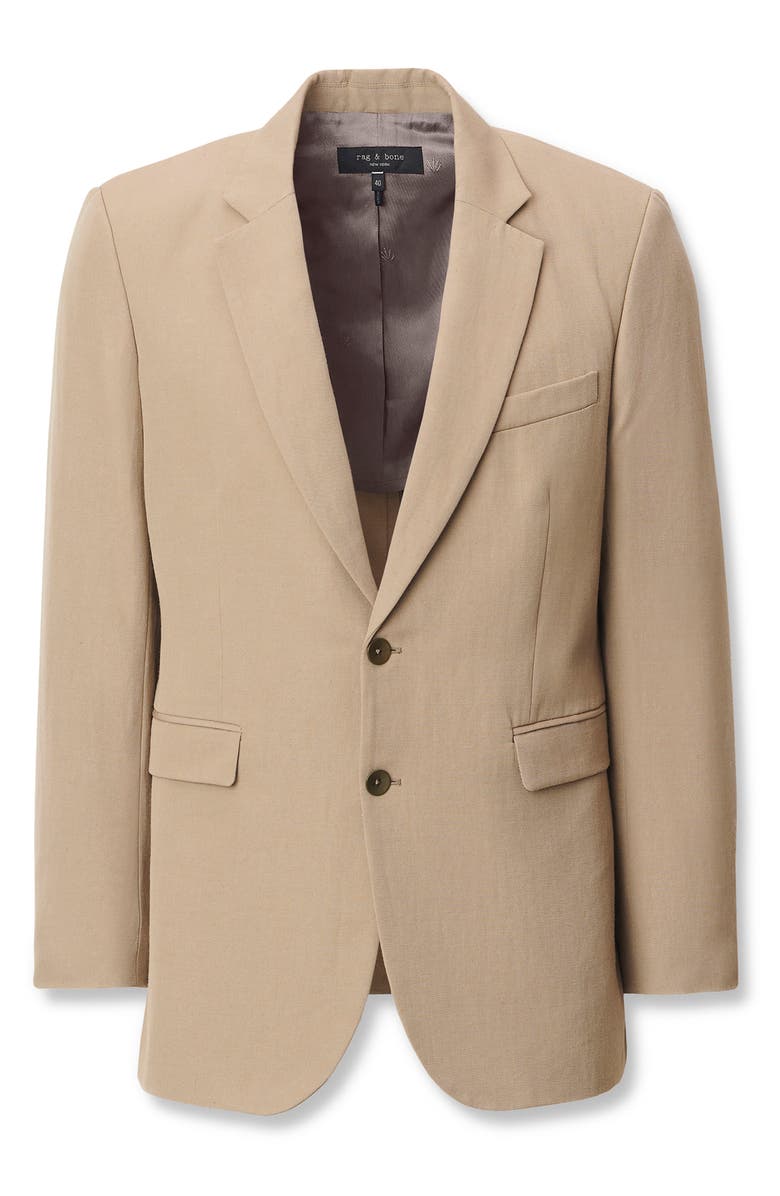 rag & bone Butler Virgin Wool Blend Blazer, Alternate, color, Stone