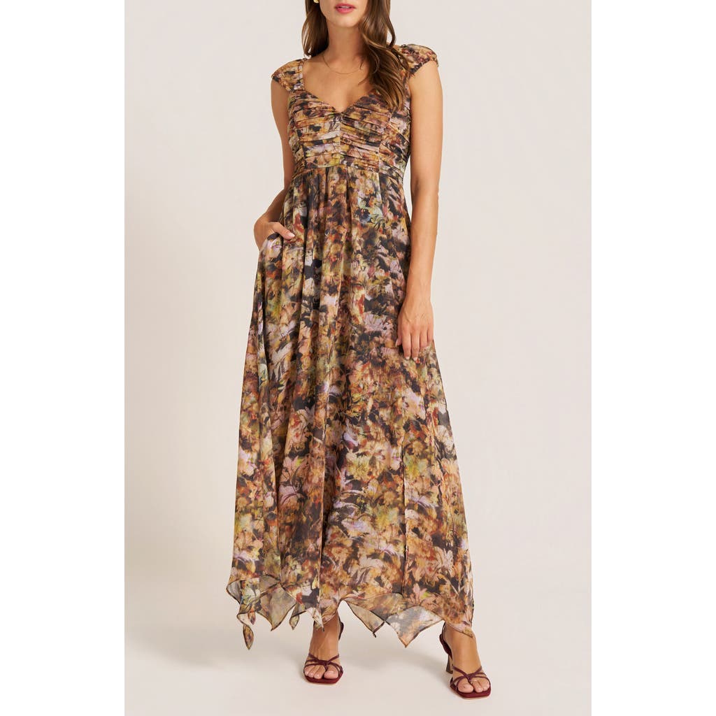 Matty M . Alexiah Maxi Dress In Brown