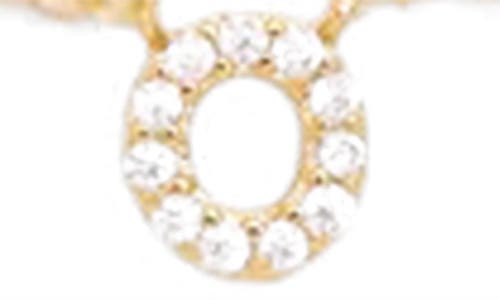 Petit Moments Call Me By Your Name Initial Pendant Necklace In Gold - O