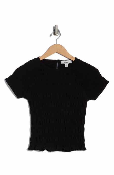 JASON WU Short Sleeve Keyhole Top