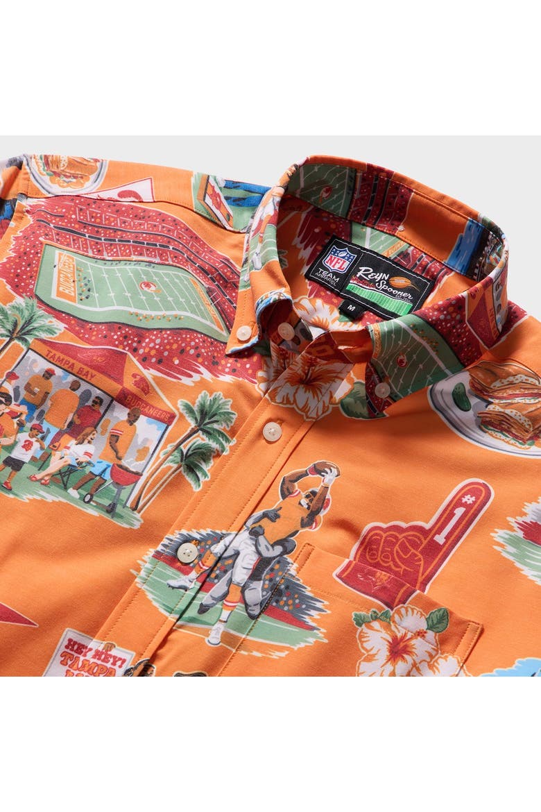 Men's Reyn Spooner  Orange Tampa Bay Buccaneers Scenic Button-Down Shirt, Alternate, color, Orange