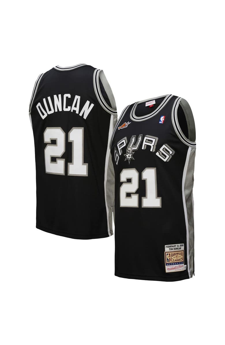 Mitchell & Ness Men's Mitchell & Ness Tim Duncan Black San Antonio Spurs 2000 NBA All-Star Game Authentic Jersey, Main, color, Black