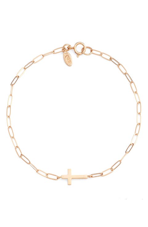 Love Letter Cross Pendant Bracelet