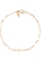 Anzie Love Letter Cross Pendant Bracelet