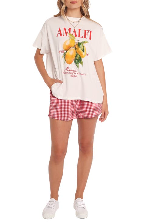Amalfi Graphic T-Shirt & Gingham Shorts Set
