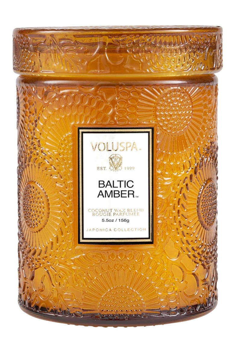 Baltic Amber Small Jar Candle, Main, color, BALTIC AMBER