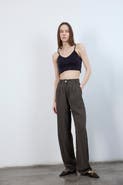 Monlicia Elara High-Waist Pleated Wide-Leg Trousers