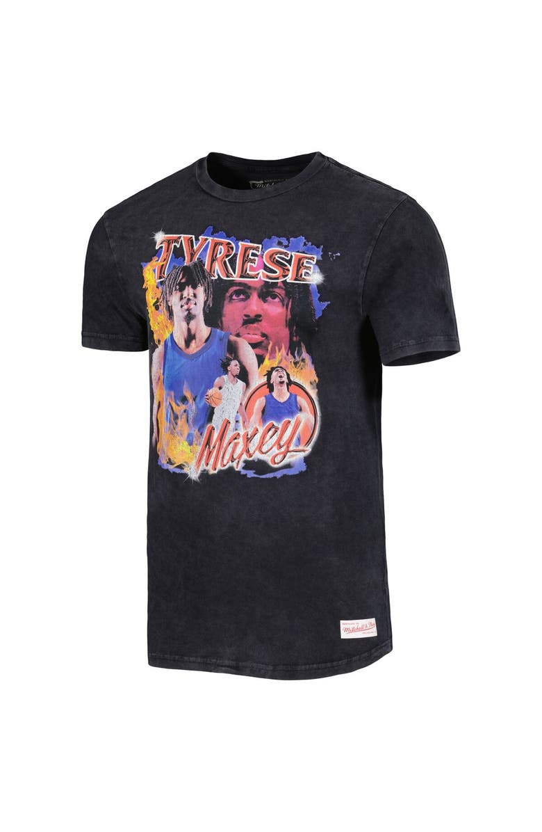 Mitchell & Ness Men's Mitchell & Ness Black Tyrese Maxey Philadelphia 76ers 2023 NBA All-Star Game Concert T-Shirt, Alternate, color, 