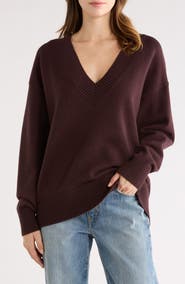 Good American Oversize V-Neck Sweater