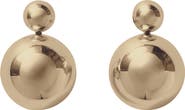 Annika Inez Hemisphere Swivel Drop Earrings