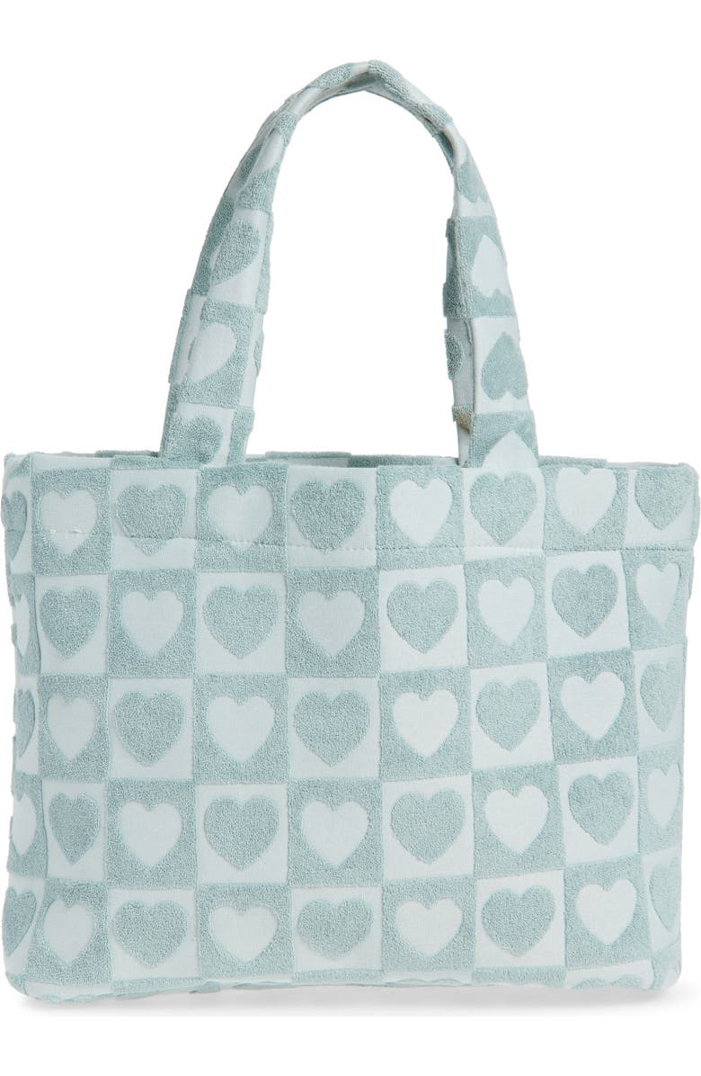 Ruby & Ry Kids' Terry Cloth Tote, Main, color, Blue