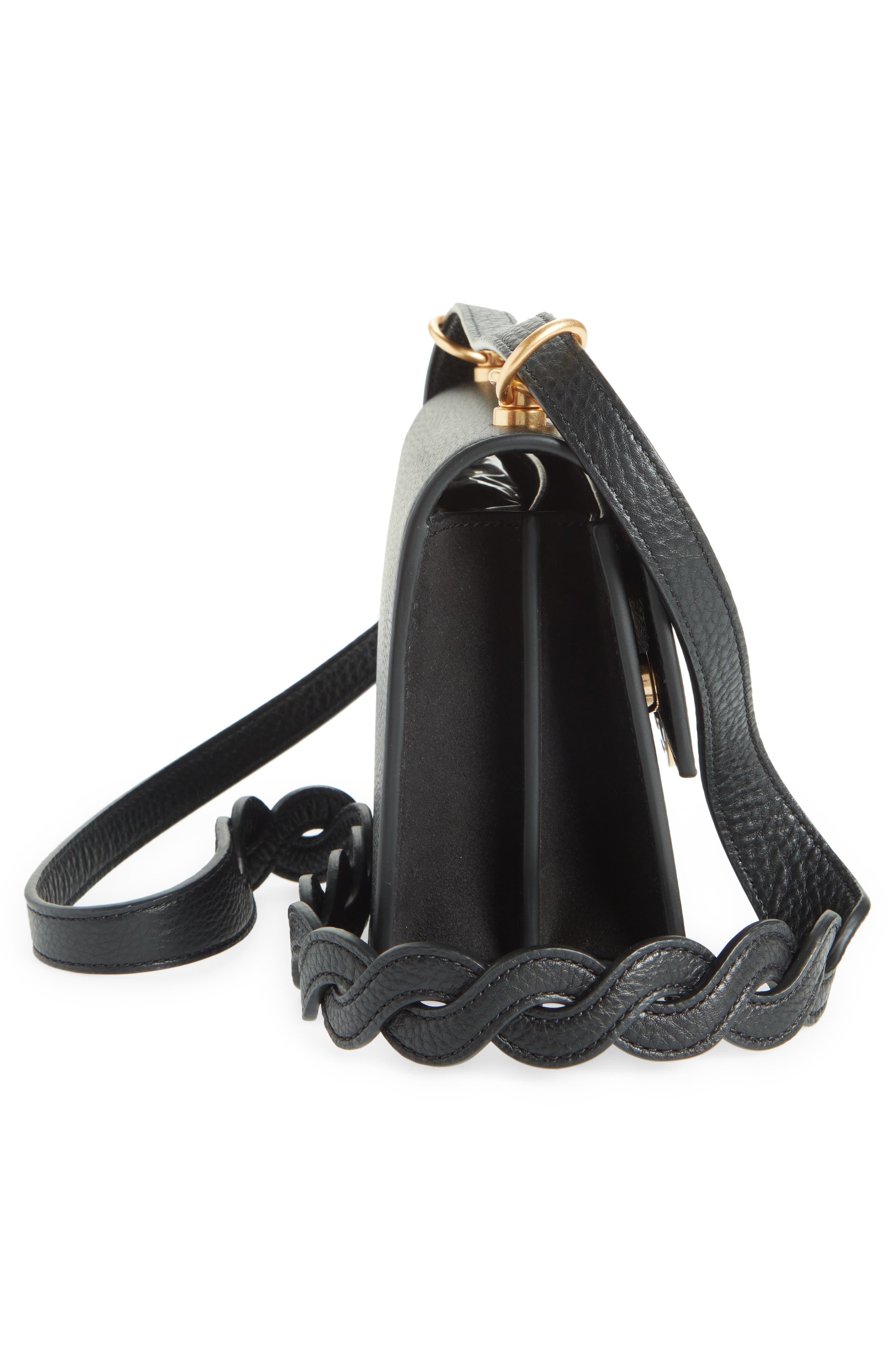 Tory Burch Miller Small Leather Flap Shoulder Bag, Alternate, color, 