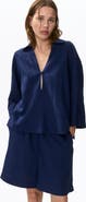 H&M Linen-blend Popover Shirt