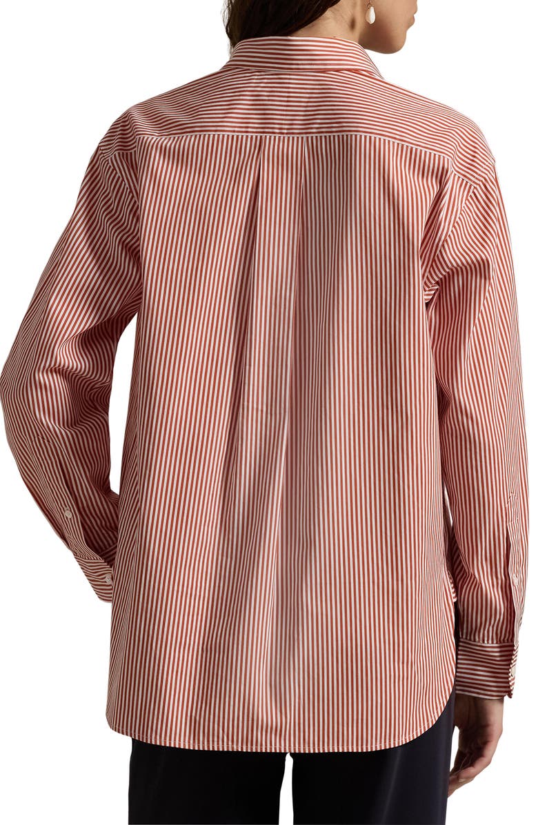 Polo Ralph Lauren Stripe Relaxed Fit Cotton Button-Up Shirt, Alternate, color,
