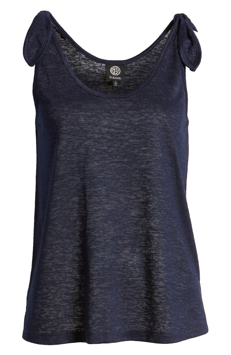 Bobeau Winona Tie Shoulder Tank, Alternate, color,