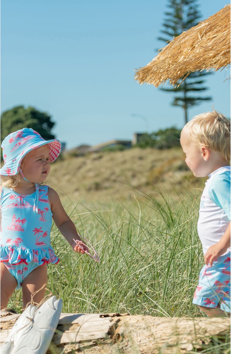 Snapper Rock Kids' Lighthouse One-Piece Swimsuit, Alternate, color, 