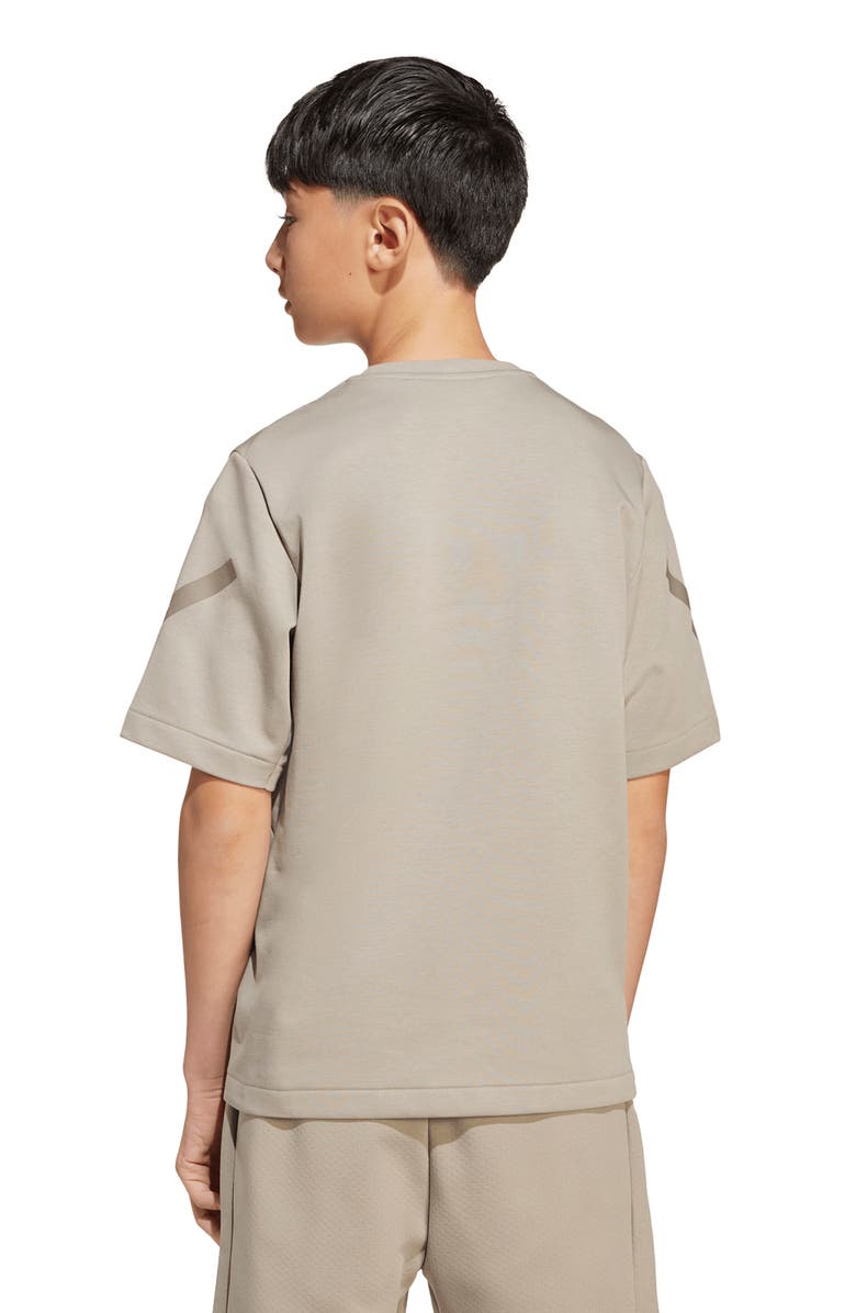 adidas Originals Kids' Z.N.E. Oversize Logo Graphic T-Shirt, Alternate, color, 