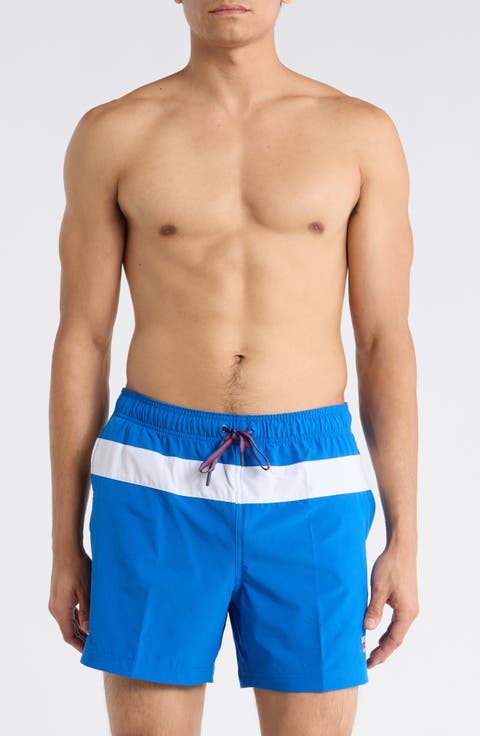 Colorblock Volley Swim Trunks