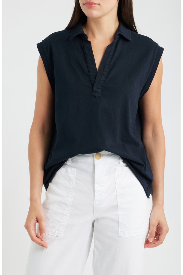 Olivia Sleeveless Shirt, Main, color, BRITISH ROYAL NAVY