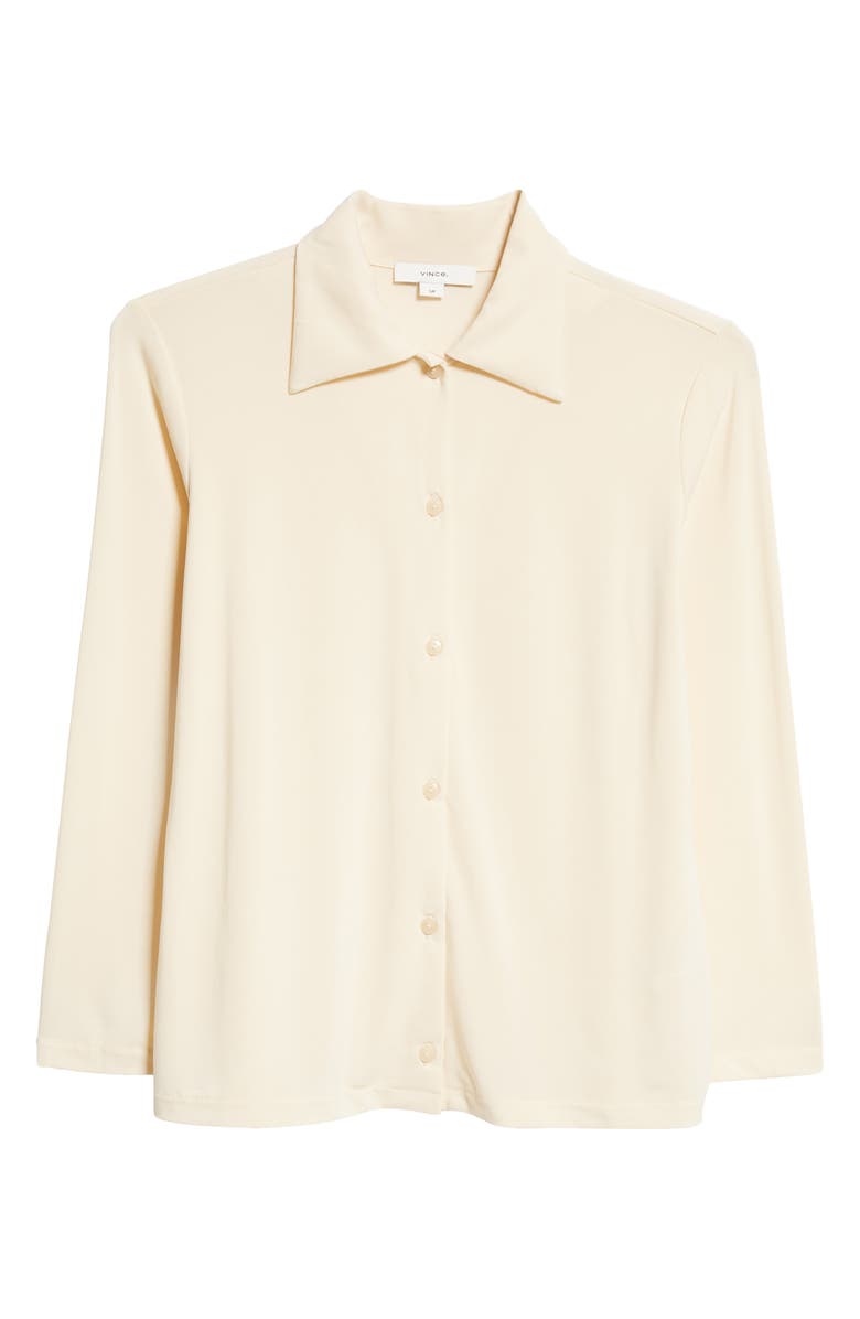 Vince Long Sleeve Button-Up Shirt, Alternate, color, Pale Sun Stone