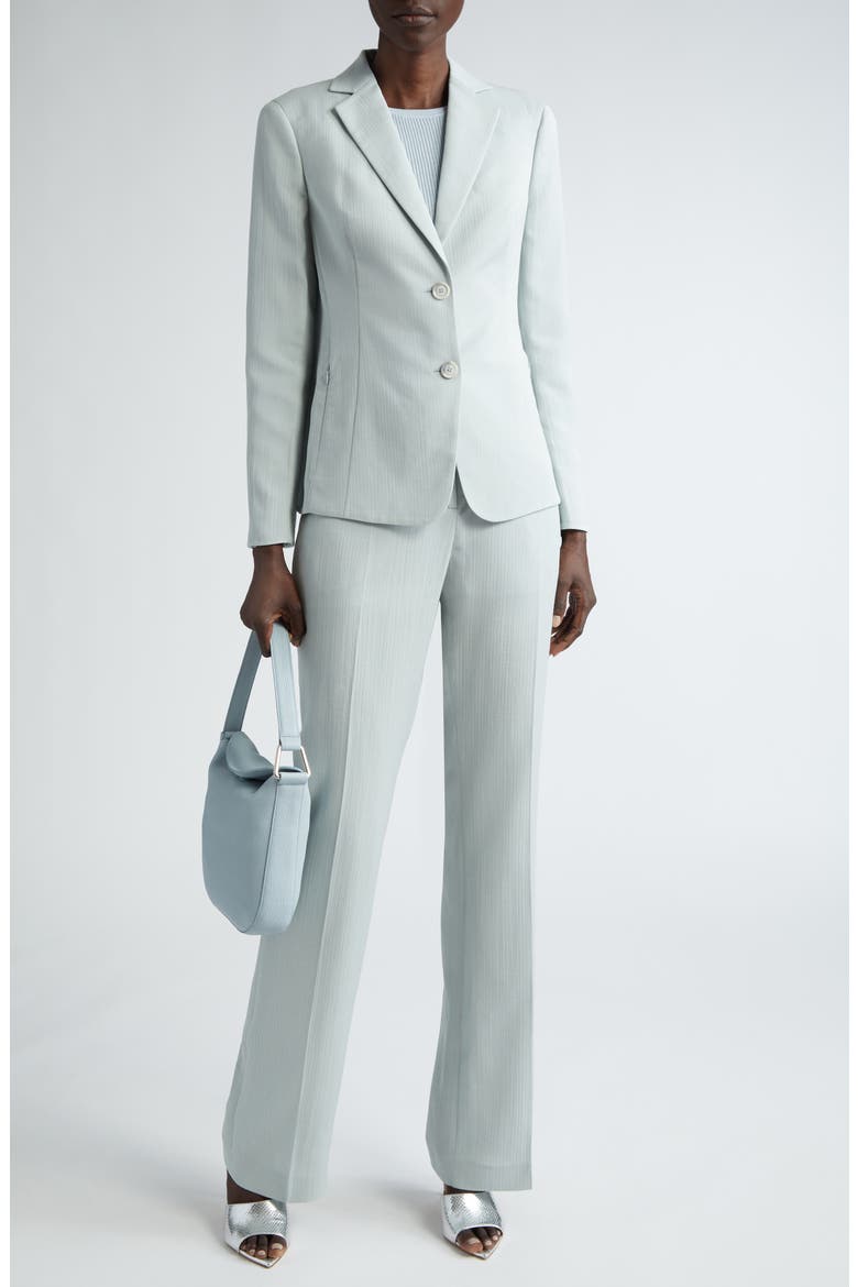 Lavino Cotton & Silk Blend Double Face Jacket, Alternate, color, BLEACHED DENIM