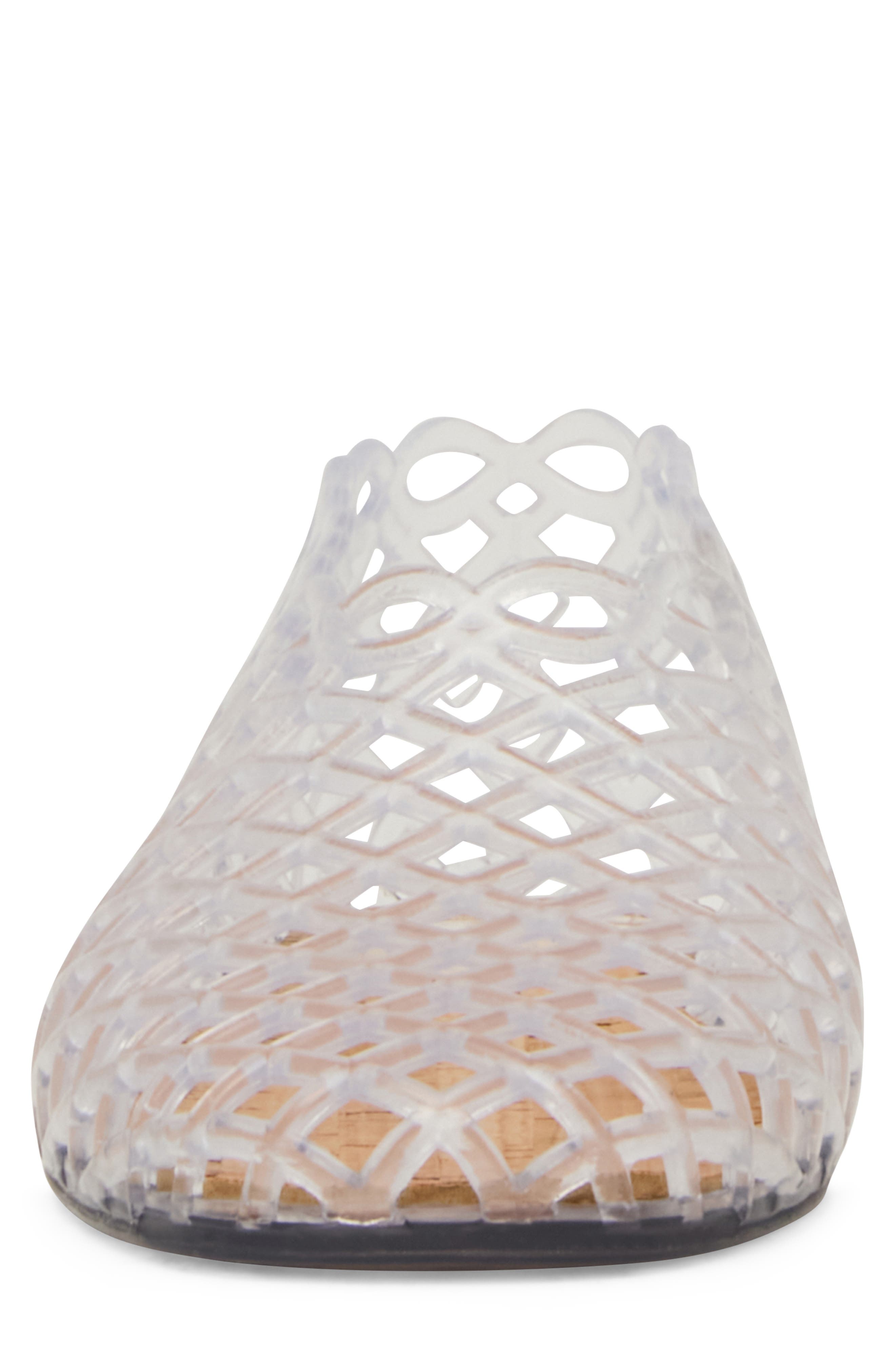 Steve Madden Kids' Grove Jelly Flat, Alternate, color, Clear