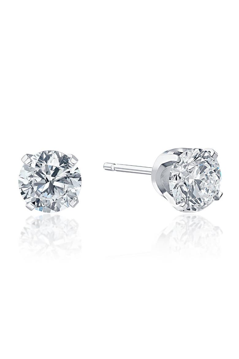1 Carat (ctw) Diamond Studs in 14k or Gold Lab Grown, Alternate, color, 14k Yellow Gold