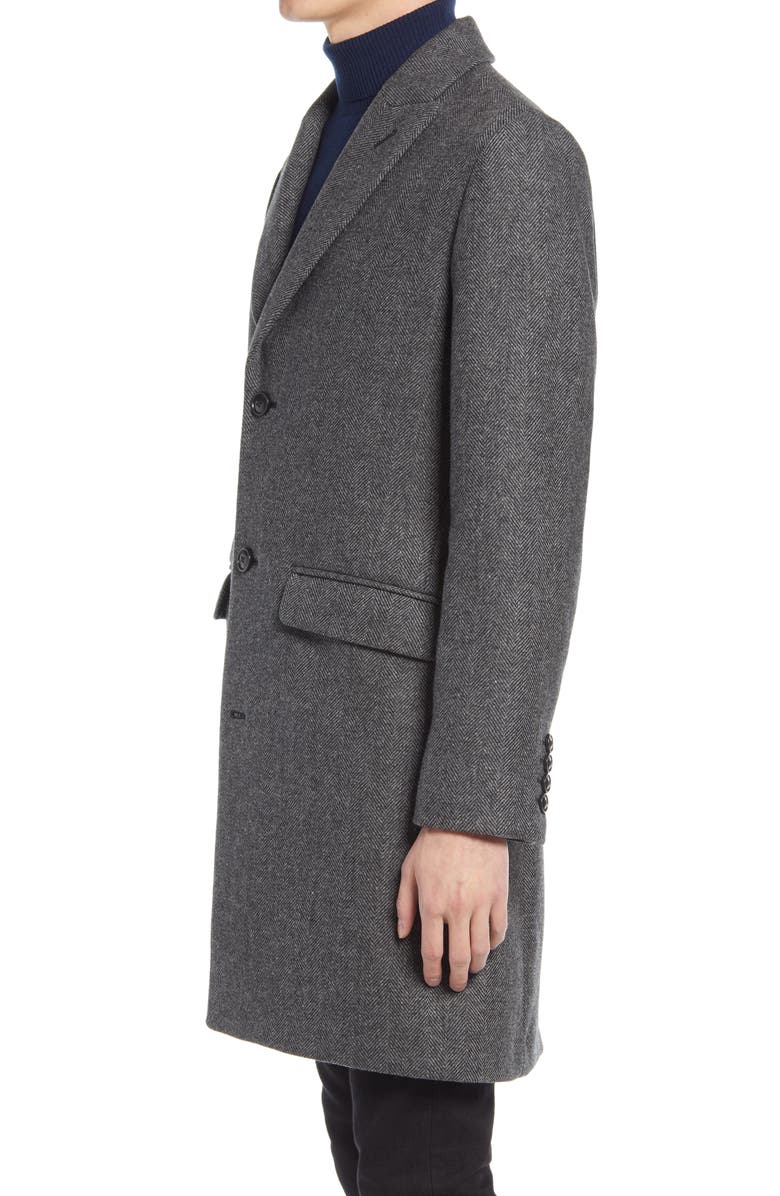 Bonobos The Stretch Wool Blend Water Repellent Topcoat, Alternate, color, 