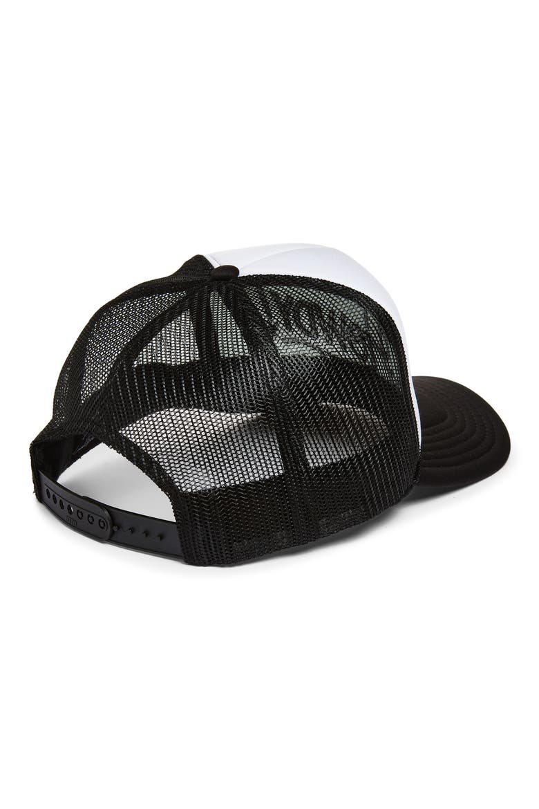 Howdy Trucker Hat, Alternate, color, BLACK/ WHITE