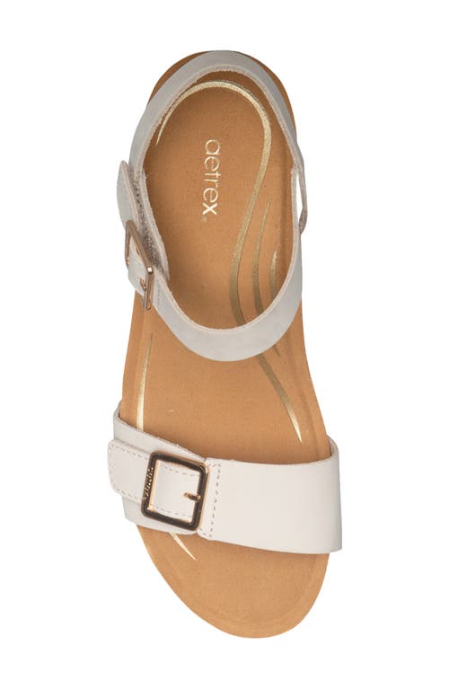 Aetrex Lexa Wedge Sandal In Neutral