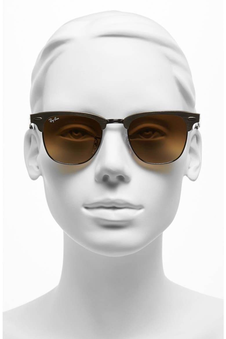 'Clubmaster' 49mm Sunglasses, Alternate, color, BRONZE