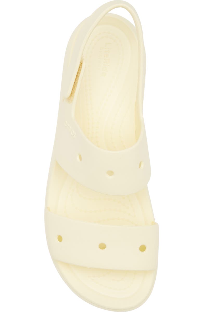 CROCS Brooklyn Slingback Platform Wedge Sandal, Alternate, color, Butter Cream