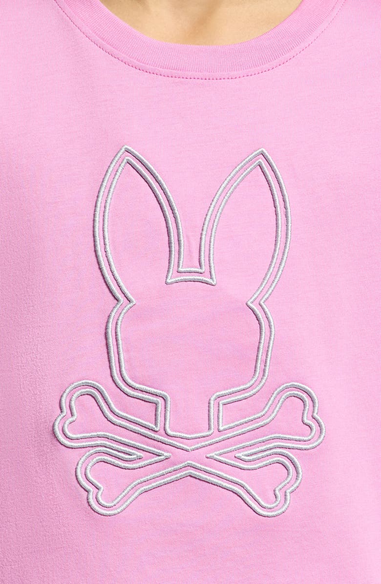 Psycho Bunny Kids' Durango Embroidered T-Shirt, Alternate, color, Opera Mauve