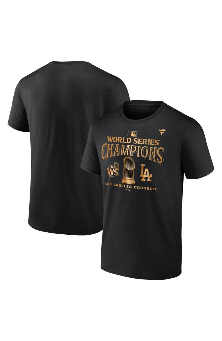FANATICS Men's Fanatics Black Los Angeles Dodgers 2024 World Series Champions Big & Tall Parade T-Shirt, Main, color,