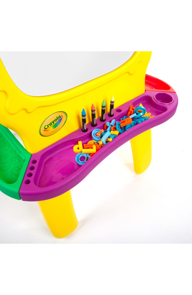 CRAYOLA Deluxe Magnetic Doublesided Easel Ages 3+, Alternate, color, Multicolored