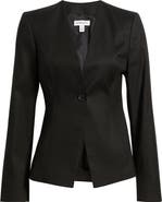 Nordstrom Linen Blend One-Button Blazer