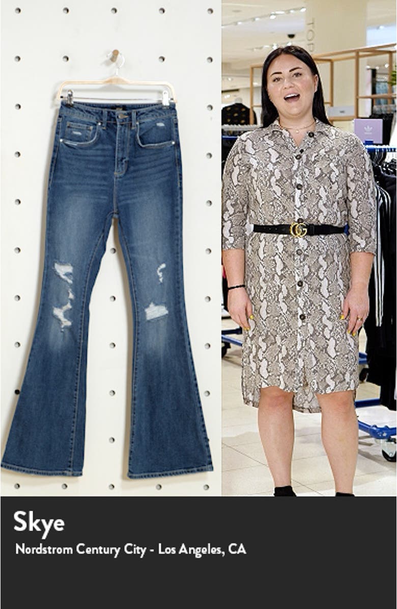 Kayne Distressed Flare Jeans, sales video thumbnail